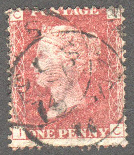 Great Britain Scott 33 Used Plate 117 - IC - Click Image to Close